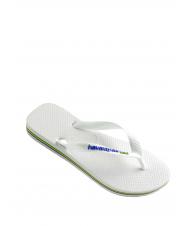 HAVAIANAS BRASIL LOGO Men's flip flops white - Unisex shoes - 2