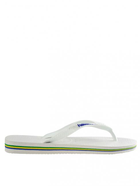 BRASIL LOGO Men's flip flops white - Unisex shoes