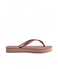 HAVAIANAS SLIM FLATFORM SLIM FLATFORM Women's flip-flops CROCUS / ROSE - Women’s shoes - 3