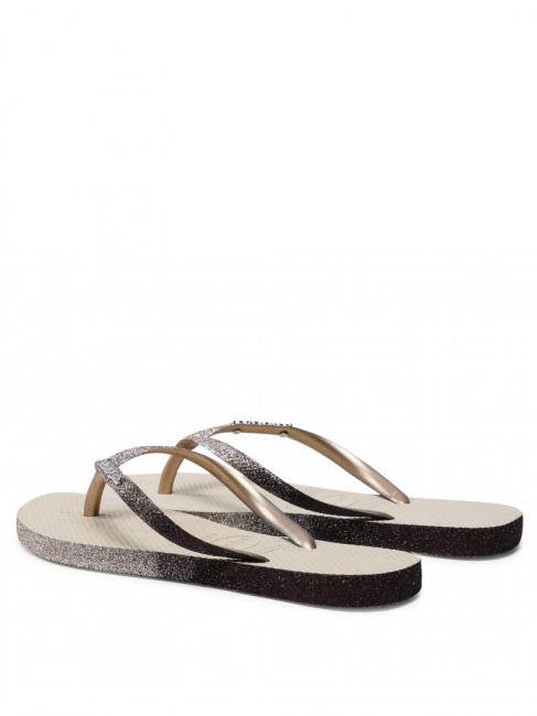 SLIM SPARKLE II Flip flops SAND / GRAY - Women’s shoes