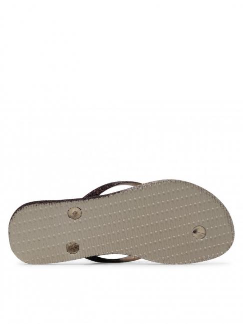 SLIM SPARKLE II Flip flops SAND / GRAY - Women’s shoes