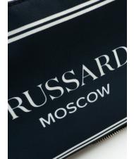 TRUSSARDI CITY POCKET Hand clutch bag moscow blue - Women’s Bags - 3
