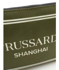 TRUSSARDI CITY POCKET Hand clutch bag shanghai green - Women’s Bags - 3
