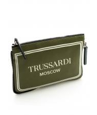 TRUSSARDI CITY POCKET Hand clutch bag moscow green - Women’s Bags - 2