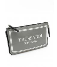 TRUSSARDI CITY POCKET Hand clutch bag shanghai gray - Women’s Bags - 3