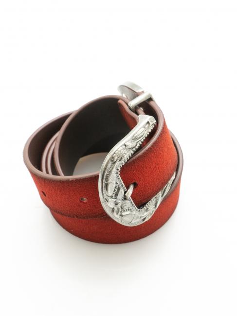 Cintura in pelle suede can be shortened to measure ruby - Belts