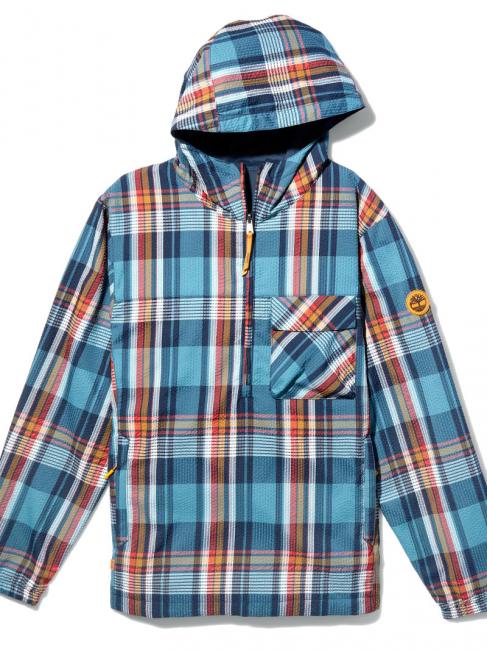 FIELD TRIP PLAID Reversible jacket with hood adriatic / blue / yd - Men's Jackets