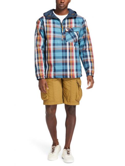 FIELD TRIP PLAID Reversible jacket with hood adriatic / blue / yd - Men's Jackets