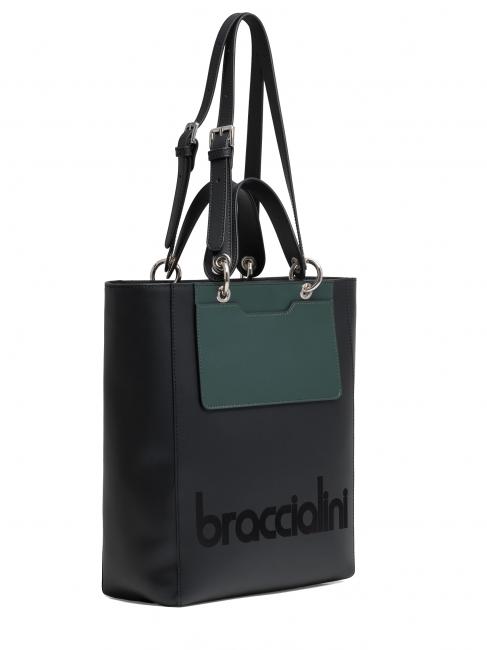 MY ONE Hand / shoulder shopper black / green - Women&rsquo;s Bags