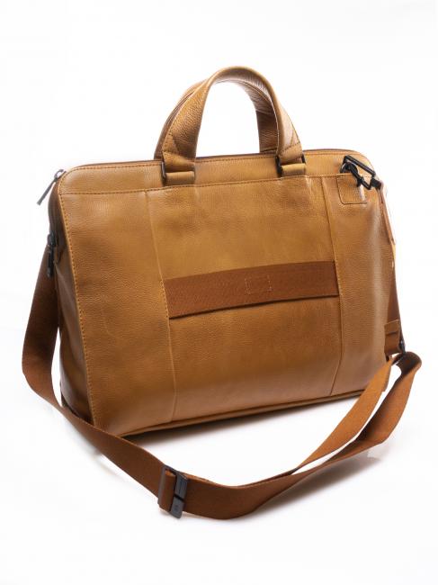 CAMPIONARIO - P15 PLUS Leather briefcase for 15,6 "pc LEATHER - Work Briefcases