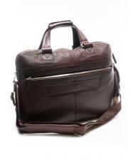 PIQUADRO CAMPIONARIO - JAZZ Leather briefcase, 13 "pc holder MORO - Work Briefcases - 2