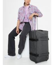 EASTPAK TRANSIT'R M Medium size trolley BlackDenim - Semi-rigid Trolley Cases - 6