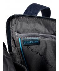 PIQUADRO bag P16 line BLUE CHEVRON - Over-the-shoulder Bags for Men - 4