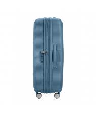 AMERICAN TOURISTER trolley case SOUNDBOX line. large. expandable stone blue - Rigid Trolley Cases - 4