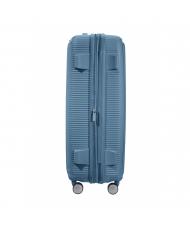 AMERICAN TOURISTER trolley case SOUNDBOX line. large. expandable stone blue - Rigid Trolley Cases - 5