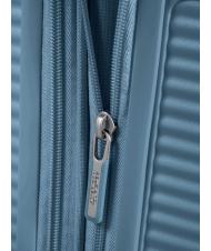 AMERICAN TOURISTER trolley case SOUNDBOX line. large. expandable stone blue - Rigid Trolley Cases - 7