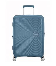 AMERICAN TOURISTER SOUNDBOX SPINNER Medium trolley, expandable stone blue - Rigid Trolley Cases - 3