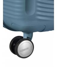 AMERICAN TOURISTER SOUNDBOX SPINNER Medium trolley, expandable stone blue - Rigid Trolley Cases - 8
