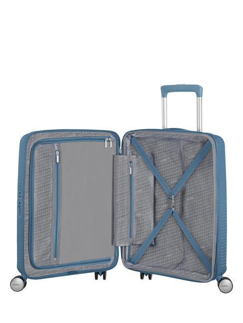 Trolley SOINDBOX line, hand baggage, expandable stone blue - Hand luggage