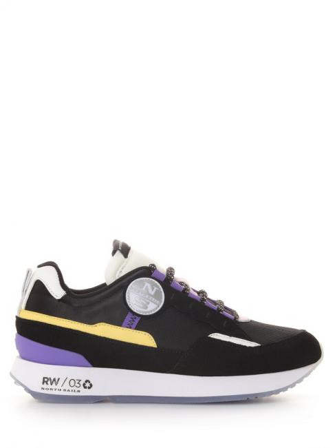 RW-03 RECI Sneaker black / yellow / purple - Women&rsquo;s shoes