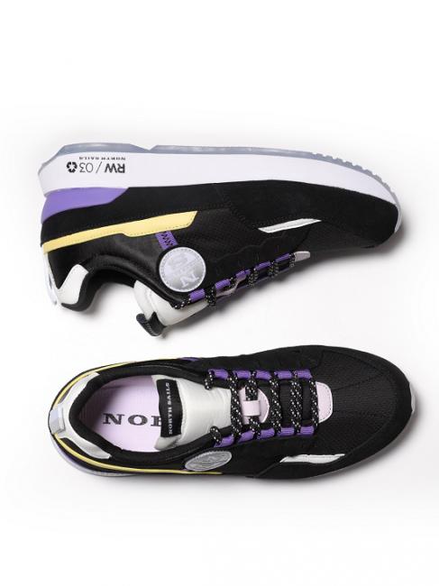 RW-03 RECI Sneaker black / yellow / purple - Women&rsquo;s shoes