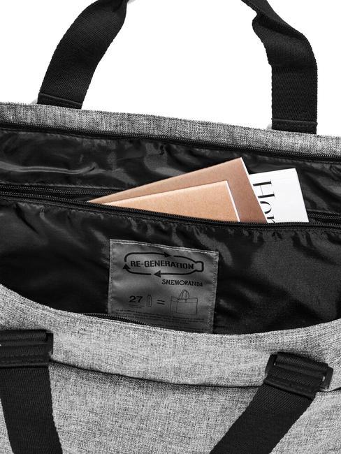 RE-GENERATION Weekend bag with shoulder strap Grey - Duffle bags