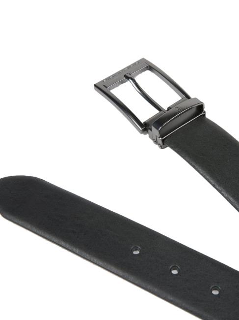TALLIN Custom shortenable belt in leather Black - Belts