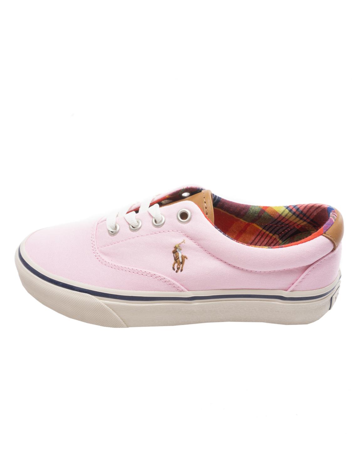 RALPH LAUREN KEATON PONY Canvas sneaker