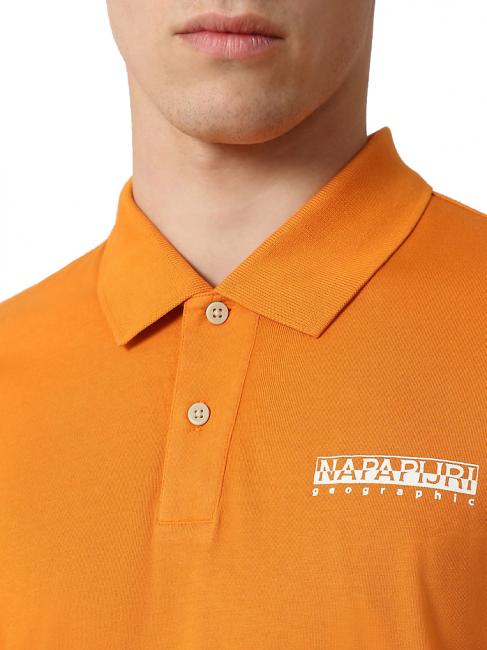 EBEB Cotton polo shirt desert ocher - Polo shirt