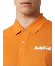 NAPAPIJRI EBEB Cotton polo shirt desert ocher - Polo shirt - 3