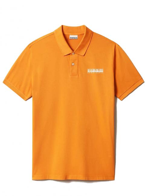 EBEB Cotton polo shirt desert ocher - Polo shirt