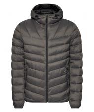 NAPAPIJRI AERONS H 2 Down jacket with hood dark gray solid - Men's down jackets - 5