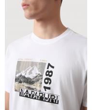 NAPAPIJRI SULE Cotton T-shirt wht grp f8e - T-shirt - 3