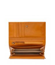 THE BRIDGE CERBOLI Leather wallet Mustard Yellow / Gold - Women&rsquo;s Wallets - 2