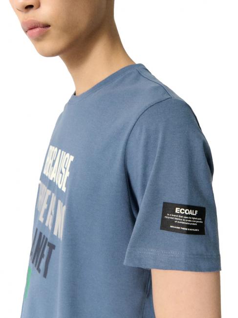MINALF Recycled cotton T-shirt ocean blue - T-shirt