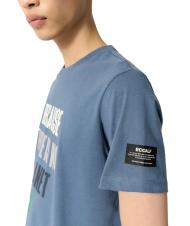 ECOALF MINALF Recycled cotton T-shirt ocean blue - T-shirt - 3