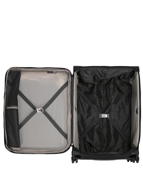 AIREA Large size trolley, expandable BLACK - Semi-rigid Trolley Cases