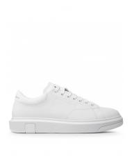 ARMANI EXCHANGE ACTION Leather sneakers OP WHITE - Men’s shoes - 3
