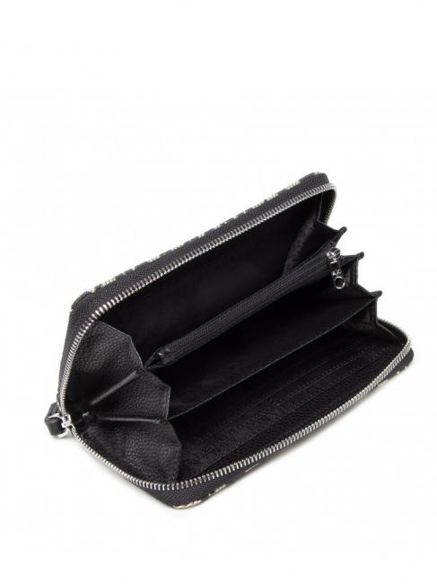 MAXI LOGO Large zip around wallet with cuff white - Women&rsquo;s Wallets