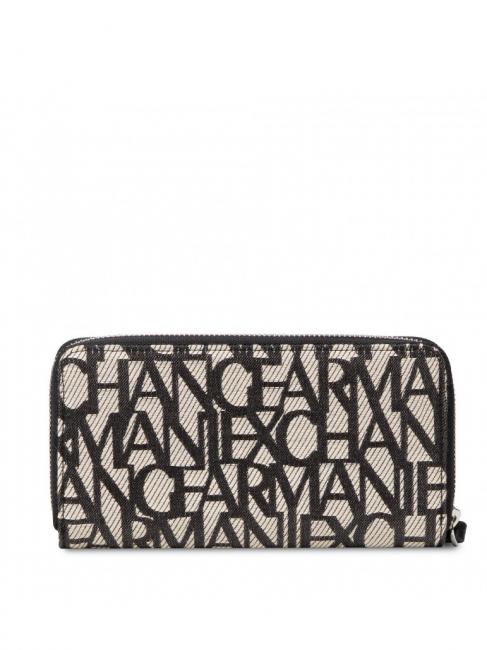 MAXI LOGO Large zip around wallet with cuff white - Women&rsquo;s Wallets