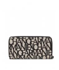 ARMANI EXCHANGE MAXI LOGO Large zip around wallet with cuff white - Women&rsquo;s Wallets - 3