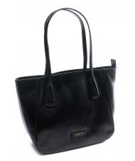 THE BRIDGE MADDALENA Shopping Bag in leather Black Gold - Women’s Bags - 2