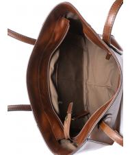 THE BRIDGE MADDALENA Shopping Bag in leather BROWN - Women&rsquo;s Bags - 4