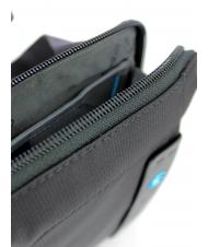 PIQUADRO bag P16 line CHEVRON / BLACK - Over-the-shoulder Bags for Men - 3