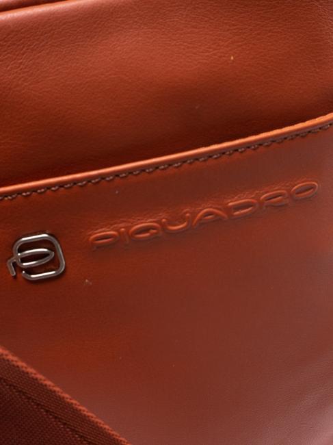 bag VIBE out, in hammered leather orange3 - Over-the-shoulder Bags for Men