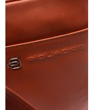 PIQUADRO bag VIBE out, in hammered leather orange3 - Over-the-shoulder Bags for Men - 3