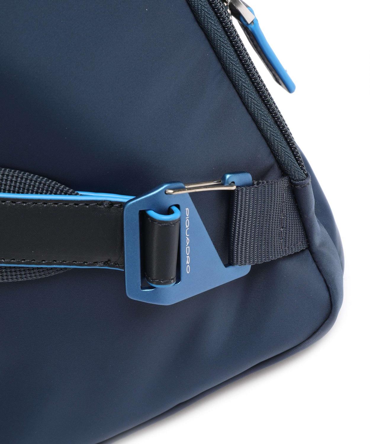 Piquadro Pq-Ry One-Shoulder Backpack, In Recycled Fabric Blue 