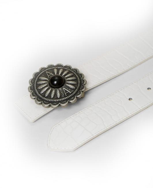 ACTITUDE Belt with texas buckle mother of pearl - Belts