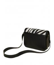 TWINSET Borsa a tracolla in pelle stampa zebra  furry zebra snow / black - Women&rsquo;s Bags - 3