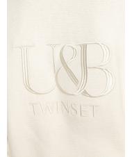 TWINSET U&B  Tracksuit with hood and joggers ivory - Sports suits for women - 4